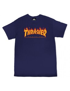 Thrasher triko Flame Navy blue
