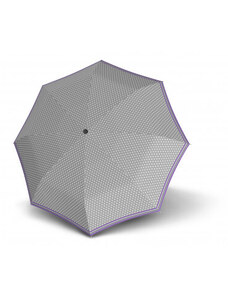 Derby Hit Magic Starlet - dámský plně automatický deštník, šedá, geometrický / abstraktní