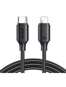 Joyroom USB C kabel Lightning 480Mb/s 20W 2m Černá