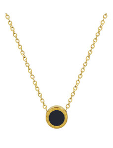 ORNAMENTI Pozlacený náhrdelník Black Shell gold
