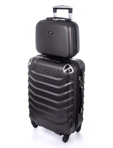 Rogal Černá 2 sada skořepinových kufrů "Premium" - vel. L, XL
