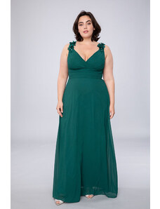 EVA & LOLA Plesové Šaty CHERYL tmavě zelené Barva: Zelená, 6