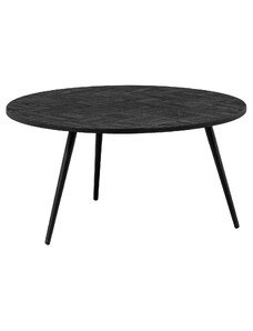 Hoorns Černý teakový konferenční stolek Lean 74 cm