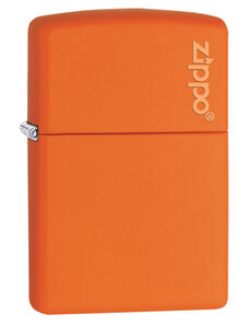 Zippo Orange Matte Logo 26103