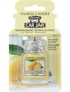 Yankee candle vůně do auta Sicilian Lemon - luxusní visačka