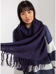 Fashionhunters Dámský fialový hladký šátek s třásněmi