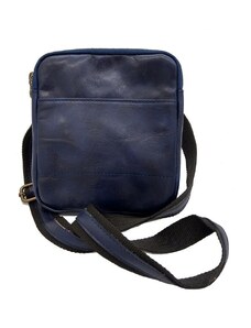 Unisex kožená kabelka tmavě modrá S11719