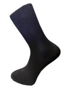 Pondy Pánské ponožky s žebrováním - černé