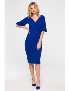 Elegantní šaty Makover K152 modré