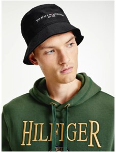 Černý pánský klobouk s nápisem Tommy Hilfiger - Pánské