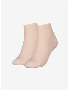 Sada dvou párů dámských ponožek v meruňkové barvě Tommy Hilfiger Underwe - Dámské