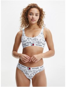 Černo-bílá vzorovaná podprsenka Tommy Hilfiger Underwear - Dámské