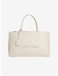 Krémový dámský shopper Calvin Klein - Dámské