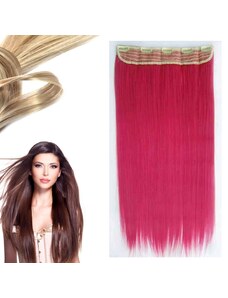 Girlshow Clip in vlasy - 60 cm dlouhý pás vlasů - odstín Peach Pink