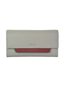Peněženka Segali - SG-7411 grey/portwine