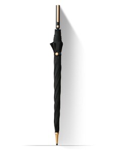 KRAGO Auto Open 8 žeber sklolaminátový rovný deštník se stylovou rukojetí Black Gold