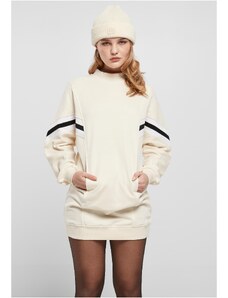 UC Ladies Dámské oversized College Sweat Dress whitesand