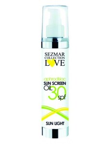 Sezmar Love 30 SPF Přírodní olej na opalování s afrodiziaky 100 ml