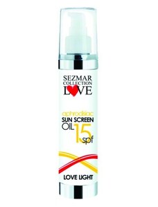 Sezmar Love 15 SPF Přírodní olej na opalování s afrodiziaky 100 ml