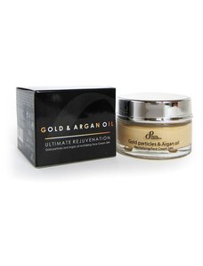 Sayaz Cosmetics Přírodní revitalizující krém na obličej 24h zlaté částice a arganový olej 50 ml