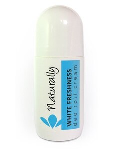 NATURALLY Přírodní deodorant rollon krém white freshness 50 ml