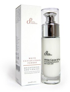 Sayaz Cosmetics Přírodní zesvětlující oční hydratační krém 24h bílý kaviár & perla 30 ml