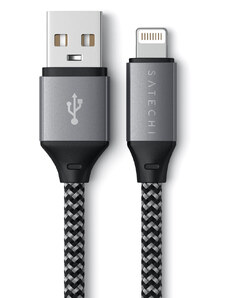 Certifikovaný kabel USB-A/Lightning - Satechi, Short 25cm Gray