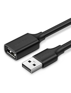 Ugreen kabelový adaptér USB (samice) USB (samec) 1m černý (10314) Černá