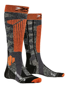 X-SOCKS Ski Rider 4.0 Stone Grey Melange/X-Orange