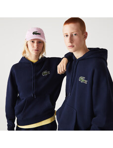 Lacoste unisex mikina volného střihu s kapucí z organické bavlny