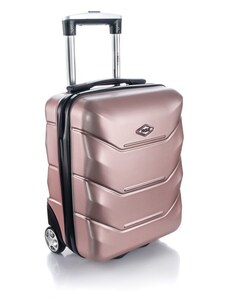 Rogal Růžový mini luxusní palubní kufr "Luxury" - vel. S