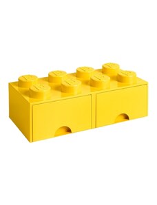 Žlutý úložný box LEGO Storage 25 x 50 cm