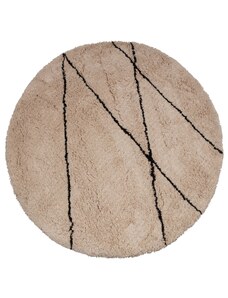 Hoorns Béžový koberec Chleon Ø 200 cm