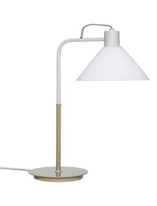 Bílá skleněná stolní lampa Hübsch Spot