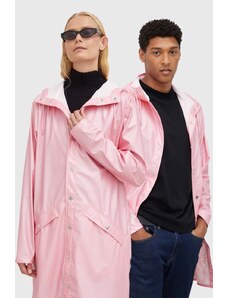 Nepromokavá bunda Rains Long Jacket růžová barva, přechodná, 12020.2-20.Pink.Sk