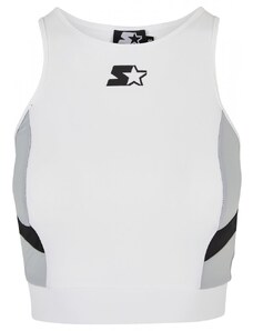 Ladies Starter Sports Cropped Top - white/black