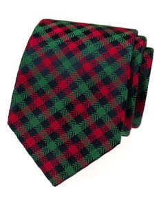 Vánoční kravata Avantgard - čerevná / zelná
