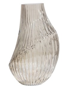 Hoorns Béžová skleněná váza Tote 35 x Ø 21 cm