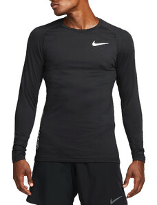 Triko s dlouhým rukávem Nike Pro Warm Sweatshirt Schwarz F010 dq5448-010