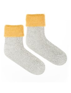 Fusakle Vlněné ponožky Vlnáč Kožich žlutý