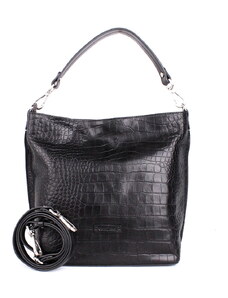 Luxusní kožená kabelka na rameno/crossbody Gianni Conti no. 028 černá