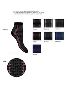 Dámské ponožky Elisa 307 tmavé se vzorkem Enrico Coveri