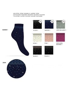 Dámské ponožky Life 5 barevný mix se vzorem Enrico Coveri
