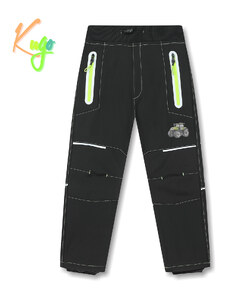 Dívčí/chlapecké funkční softshellové kalhoty, zateplené KUGO HK1801-78 - černé