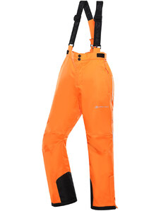 Alpine Pro Lermono Dětské lyžařské kalhoty KPAY287 neon pomeranč 116-122