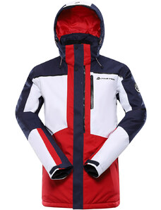 Alpine Pro Malef Pánská lyžařská bunda MJCY574 tmavě červená XXL