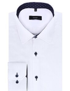 Pánská košile dlouhý rukáv MMER 070DSA Slim Fit Prodloužená