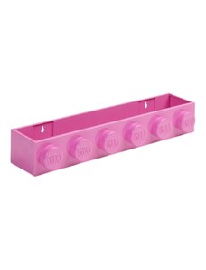 Růžová nástěnná police LEGO Storage 47,8 x 11,5 cm