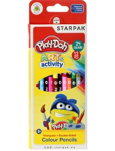 Starpak Pastelky trojhranné PLAY-DOH oboustranné