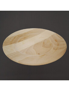 AMADEA Dřevěný talíř bukový, masivní dřevo, 25 cm
